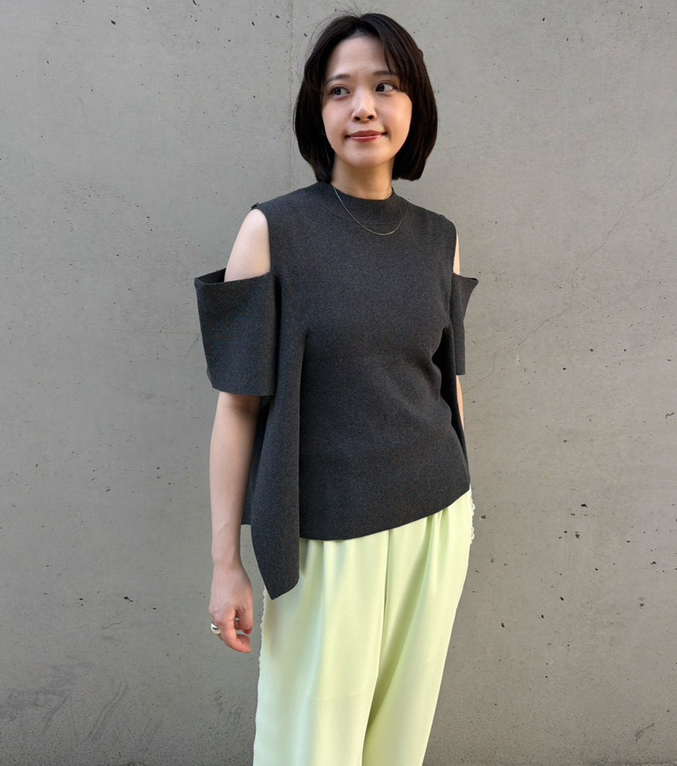 Cold Shoulder Knit Top