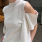 Cold Shoulder Knit Top