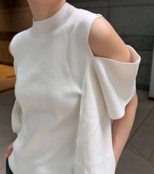 Cold Shoulder Knit Top