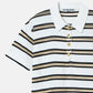 Sheer Striped Polo Knit