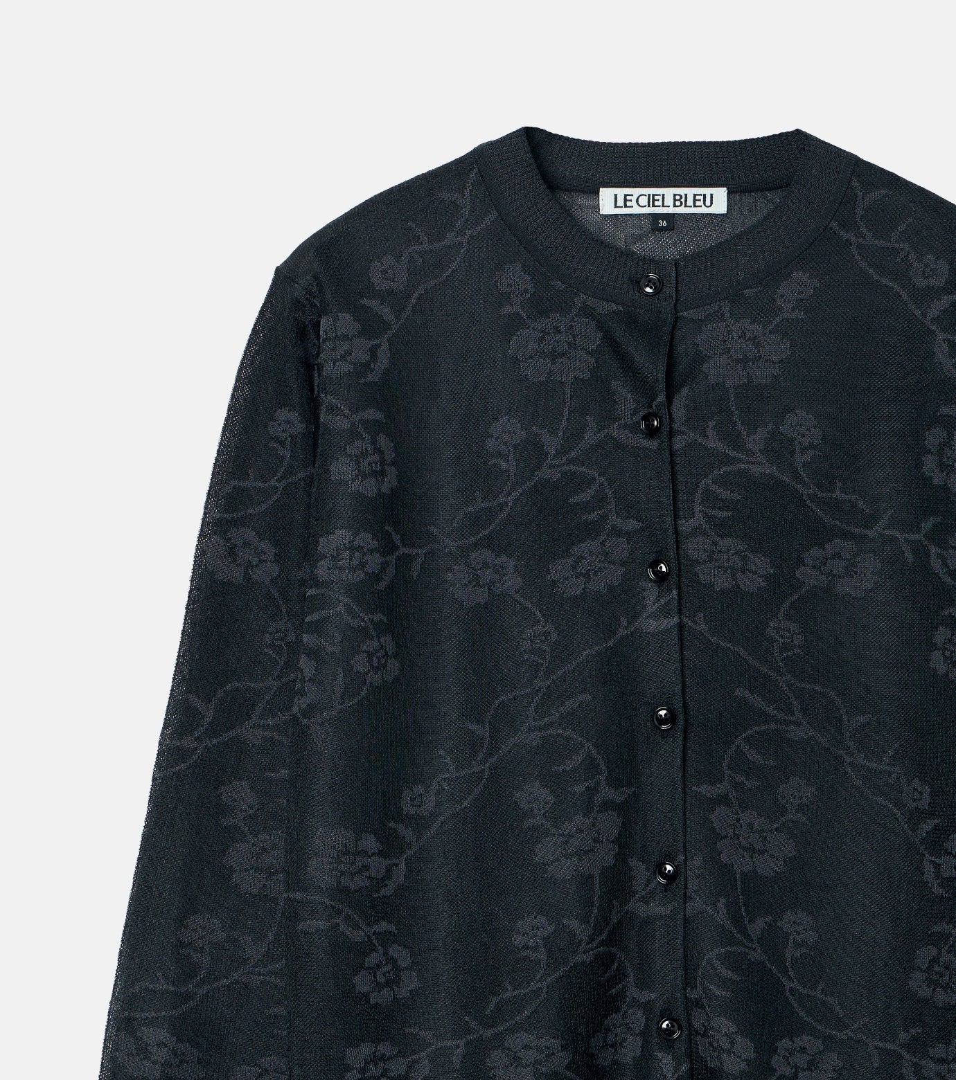Floral Jacquard Cardigan