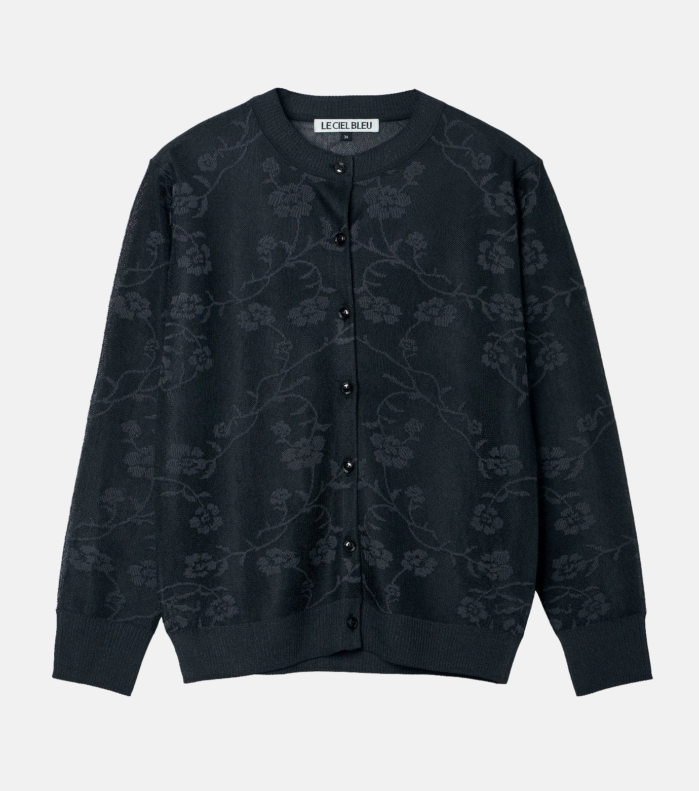Floral Jacquard Cardigan