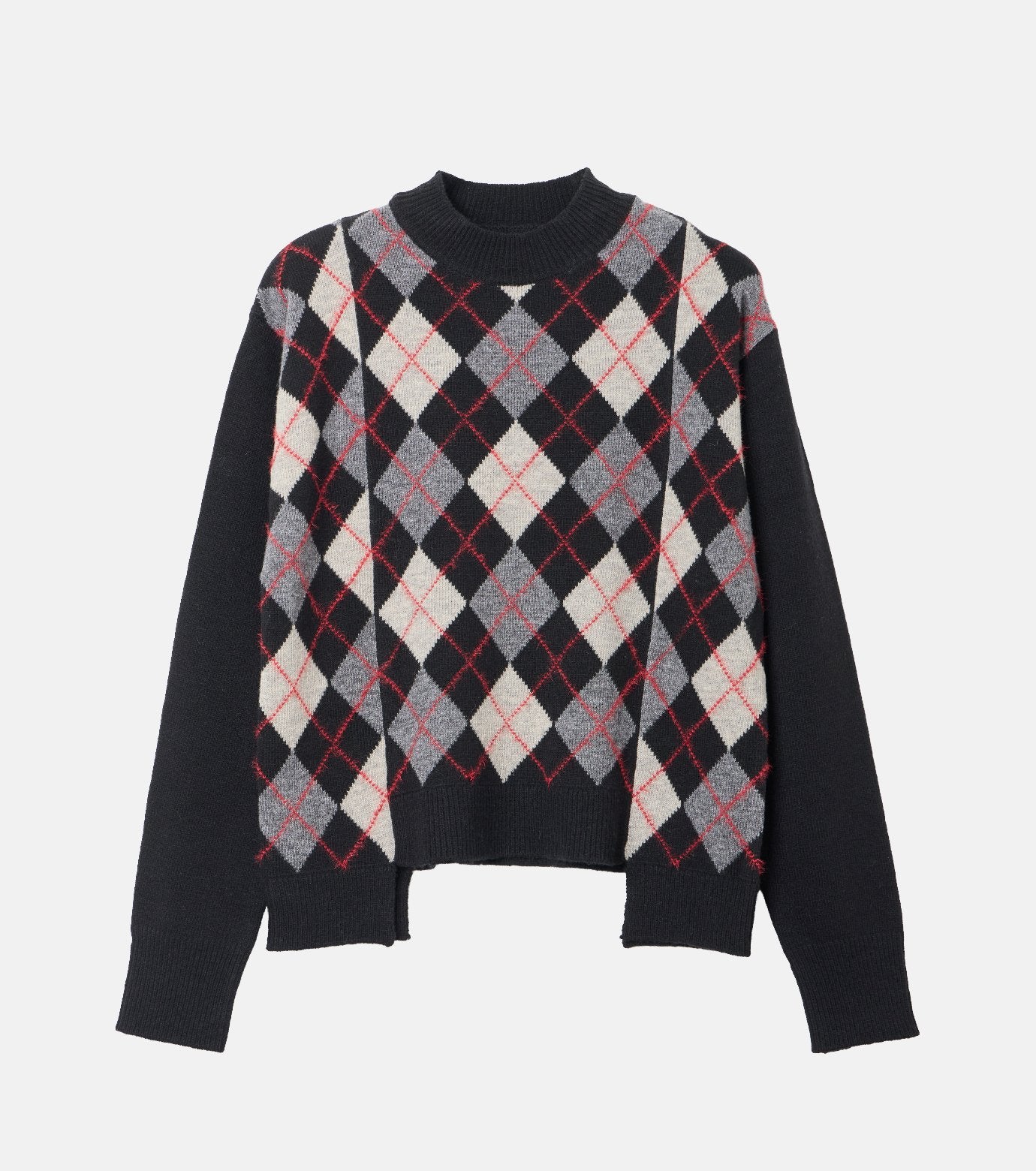 Argyle Knit Pullover