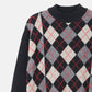 Argyle Knit Pullover