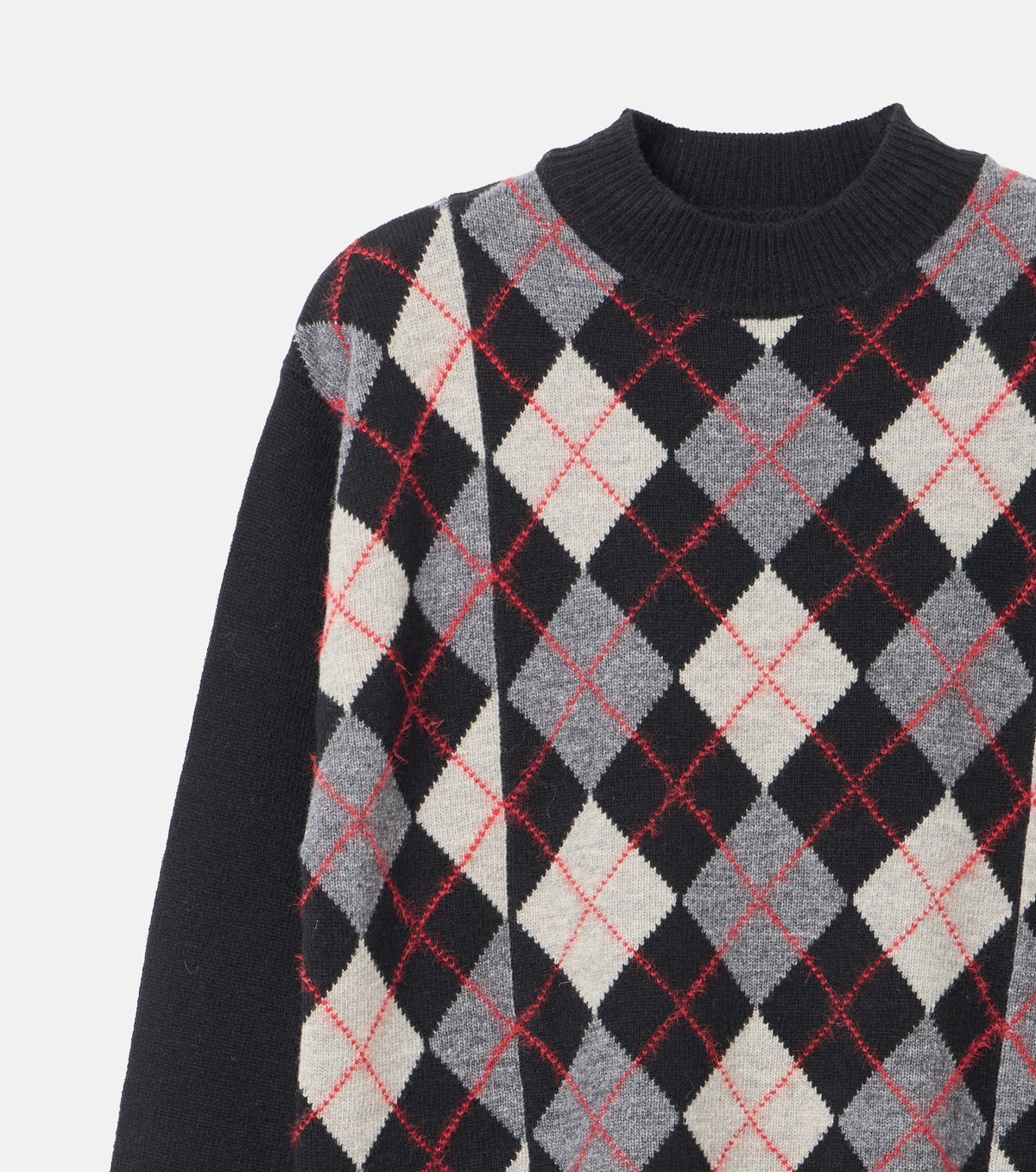 Argyle Knit Pullover