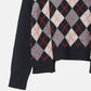 Argyle Knit Pullover