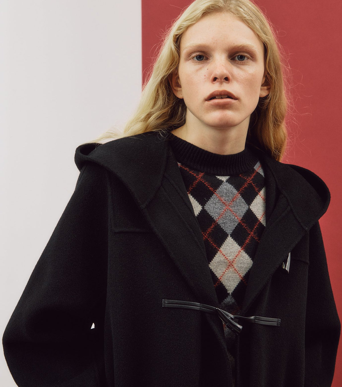 Argyle Knit Pullover