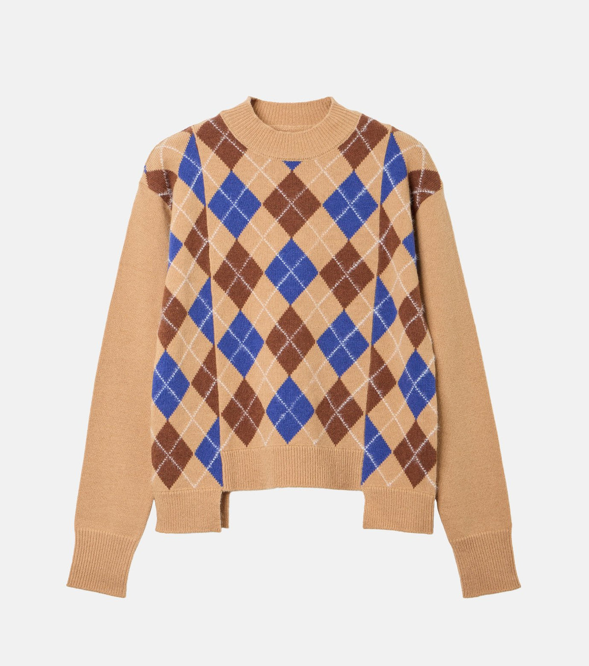 Argyle Knit Pullover