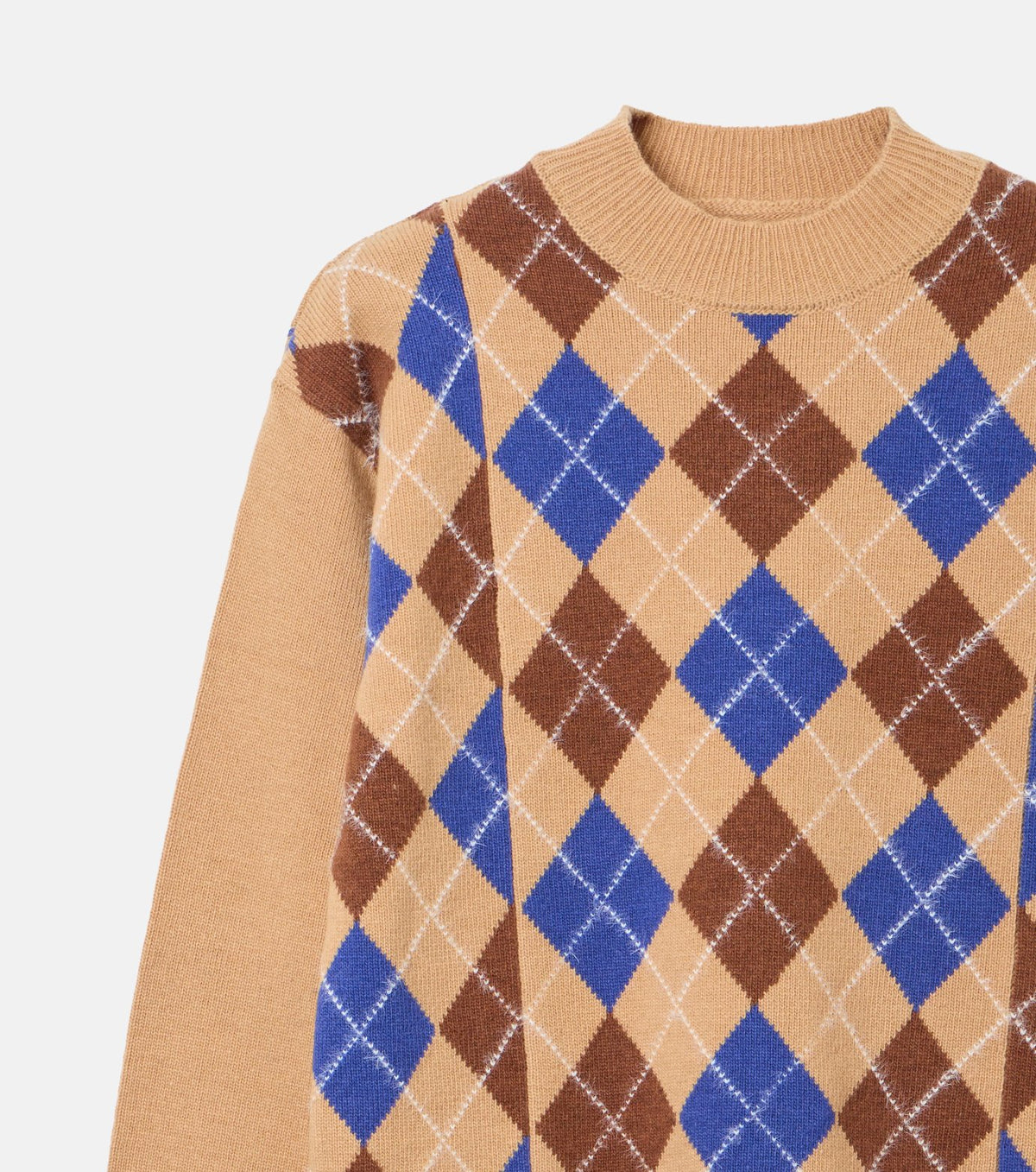 Argyle Knit Pullover