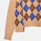 Argyle Knit Pullover
