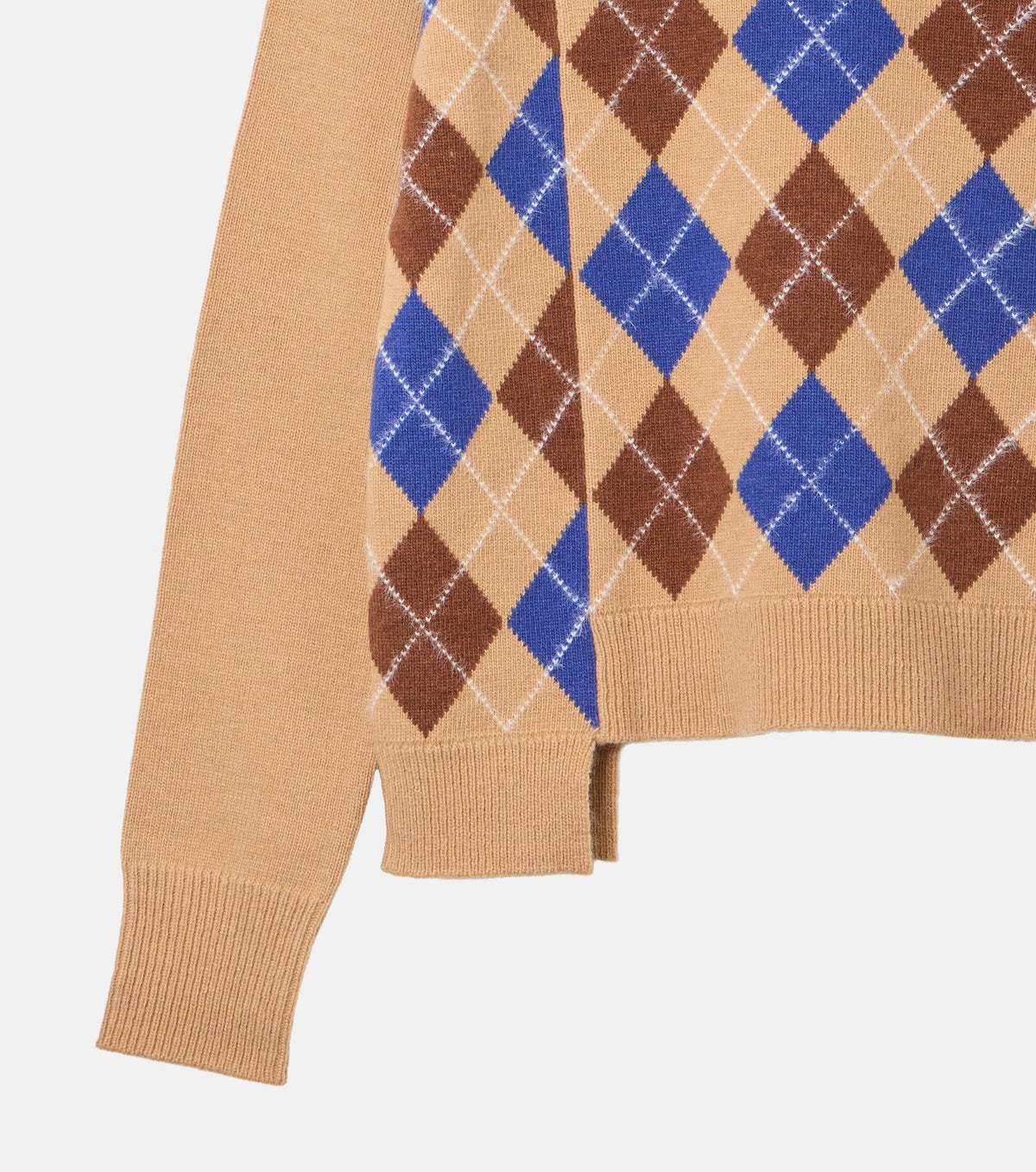 Argyle Knit Pullover