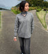 Contrast Collar V-Neck Pullover
