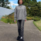 Contrast Collar V-Neck Pullover