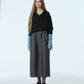 Contrast Collar V-Neck Pullover
