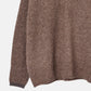 Contrast Collar V-Neck Pullover