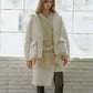Contrast Collar V-Neck Pullover