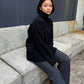 Relaxed Fit High-Neck Sweater
