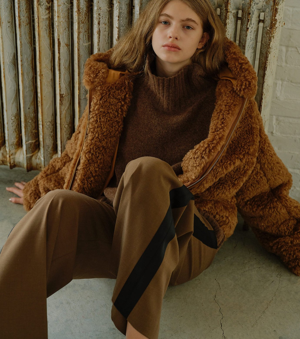 Relaxed Fit High-Neck Sweater