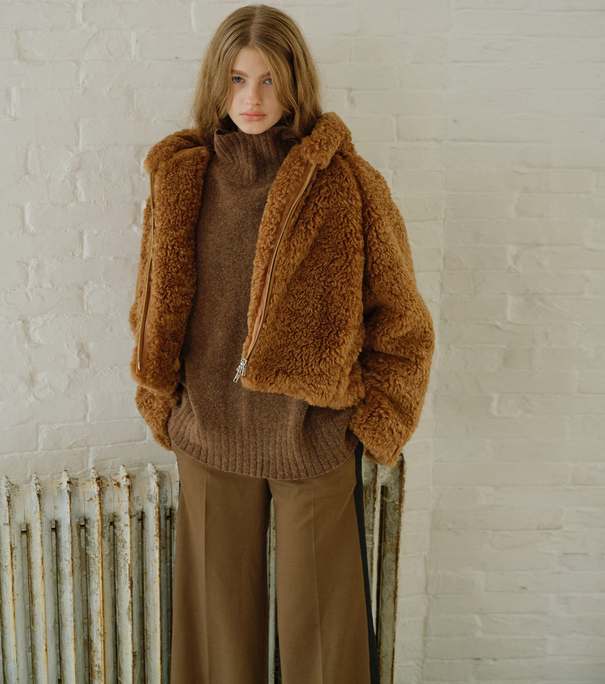 Relaxed Fit High-Neck Sweater