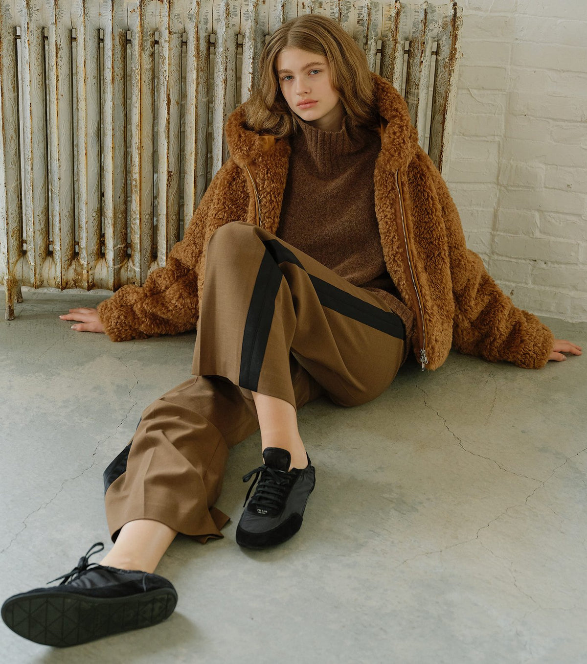 Relaxed Fit High-Neck Sweater