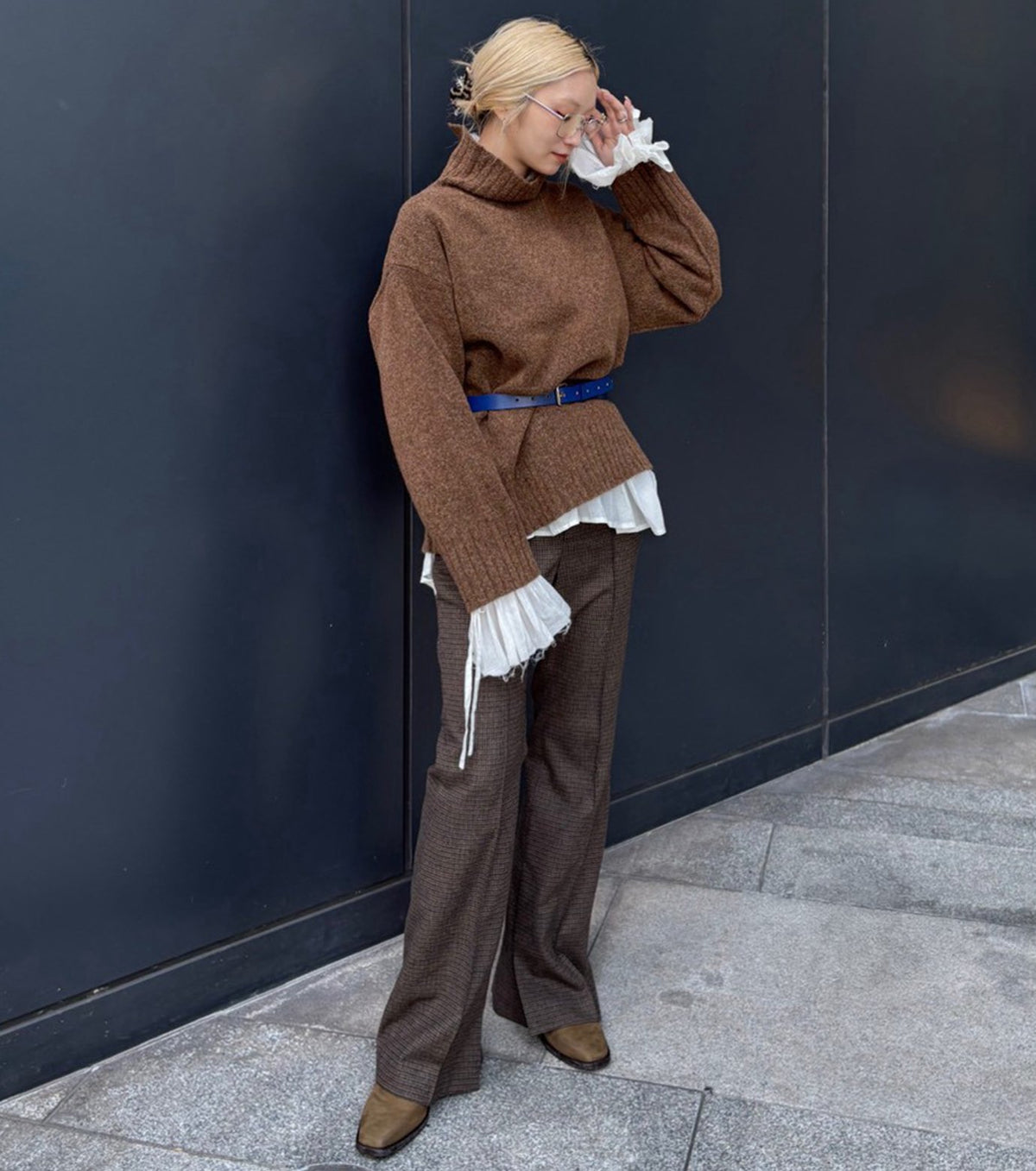 Relaxed Fit High-Neck Sweater