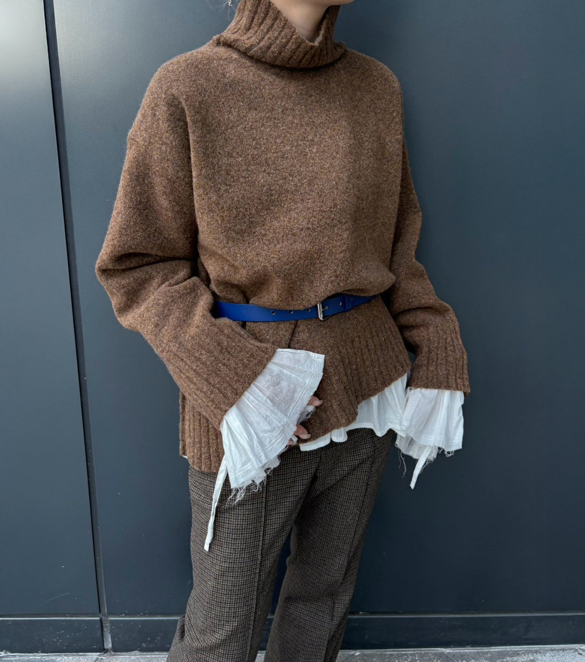 Relaxed Fit High-Neck Sweater