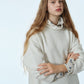 Relaxed Fit High-Neck Sweater