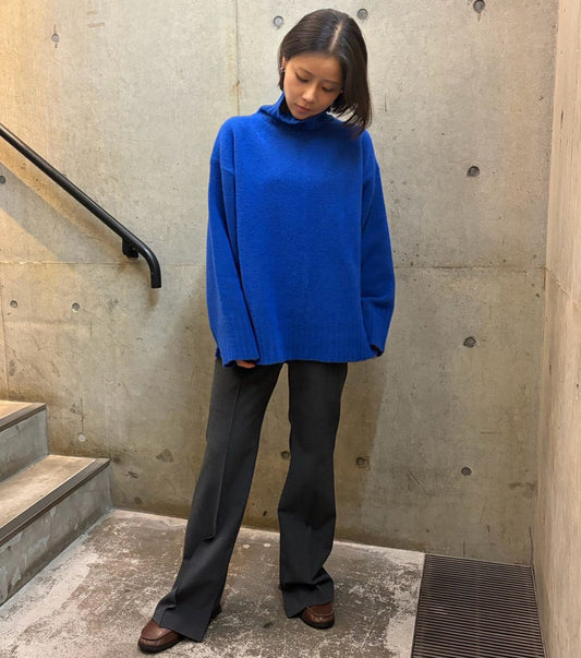 Relaxed Fit High-Neck Sweater