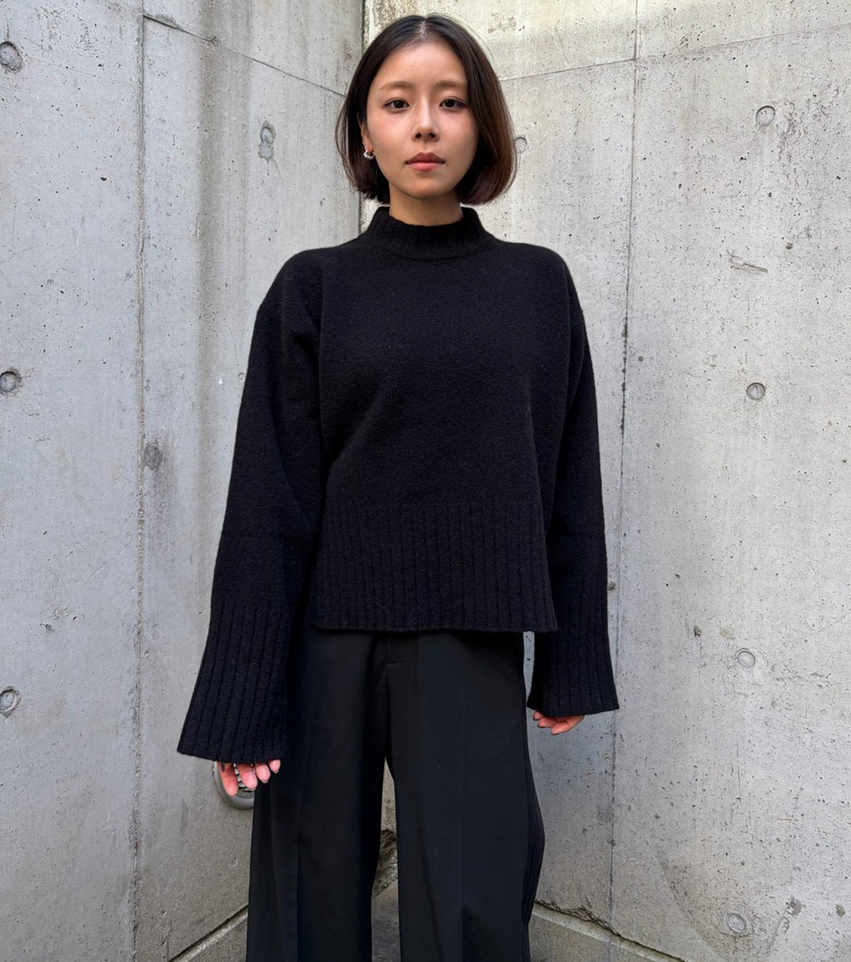 Relaxed Fit Crew Neck Sweater