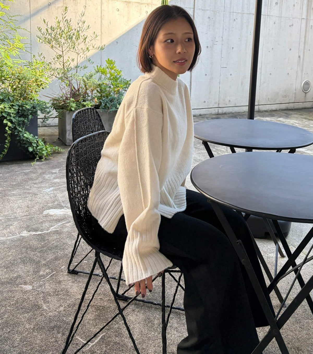 Relaxed Fit Crew Neck Sweater