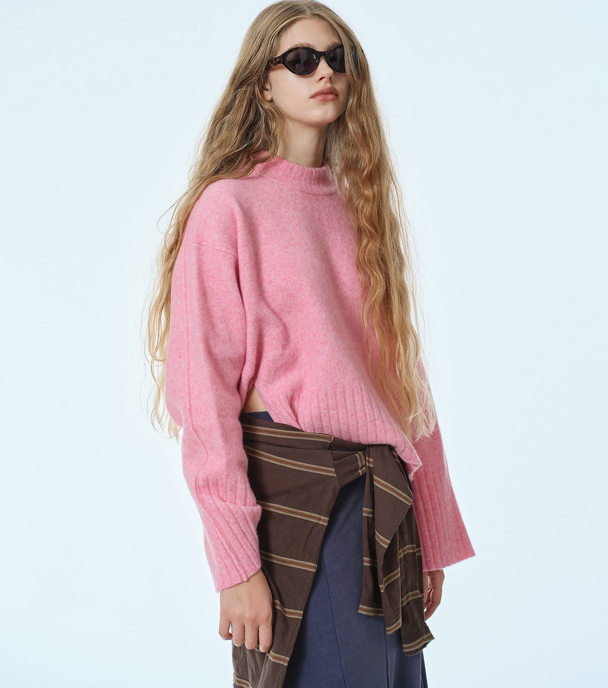 Relaxed Fit Crew Neck Sweater