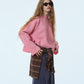 Relaxed Fit Crew Neck Sweater
