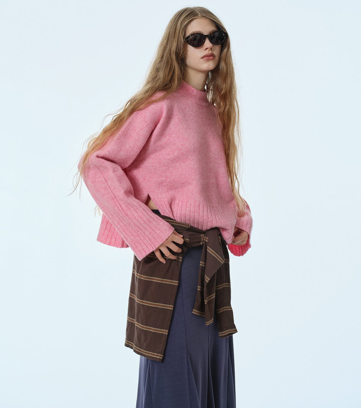 Relaxed Fit Crew Neck Sweater