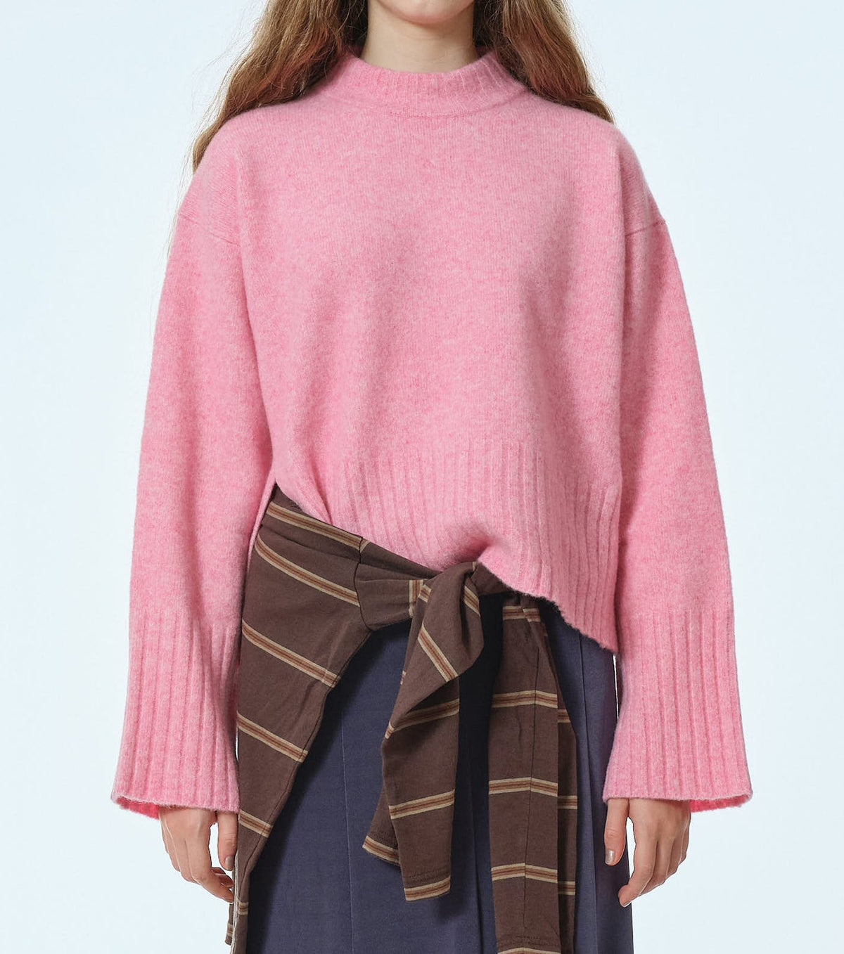 Relaxed Fit Crew Neck Sweater