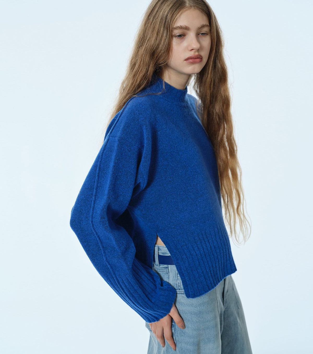 Relaxed Fit Crew Neck Sweater