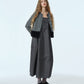 Faux Mink Hem Trim Knit Jacket