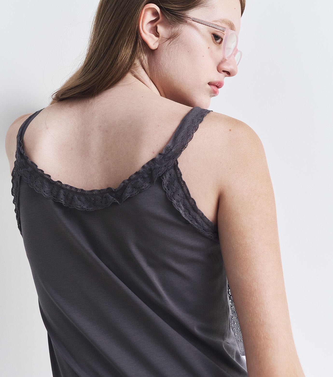 Lace Ribbon Cami Top
