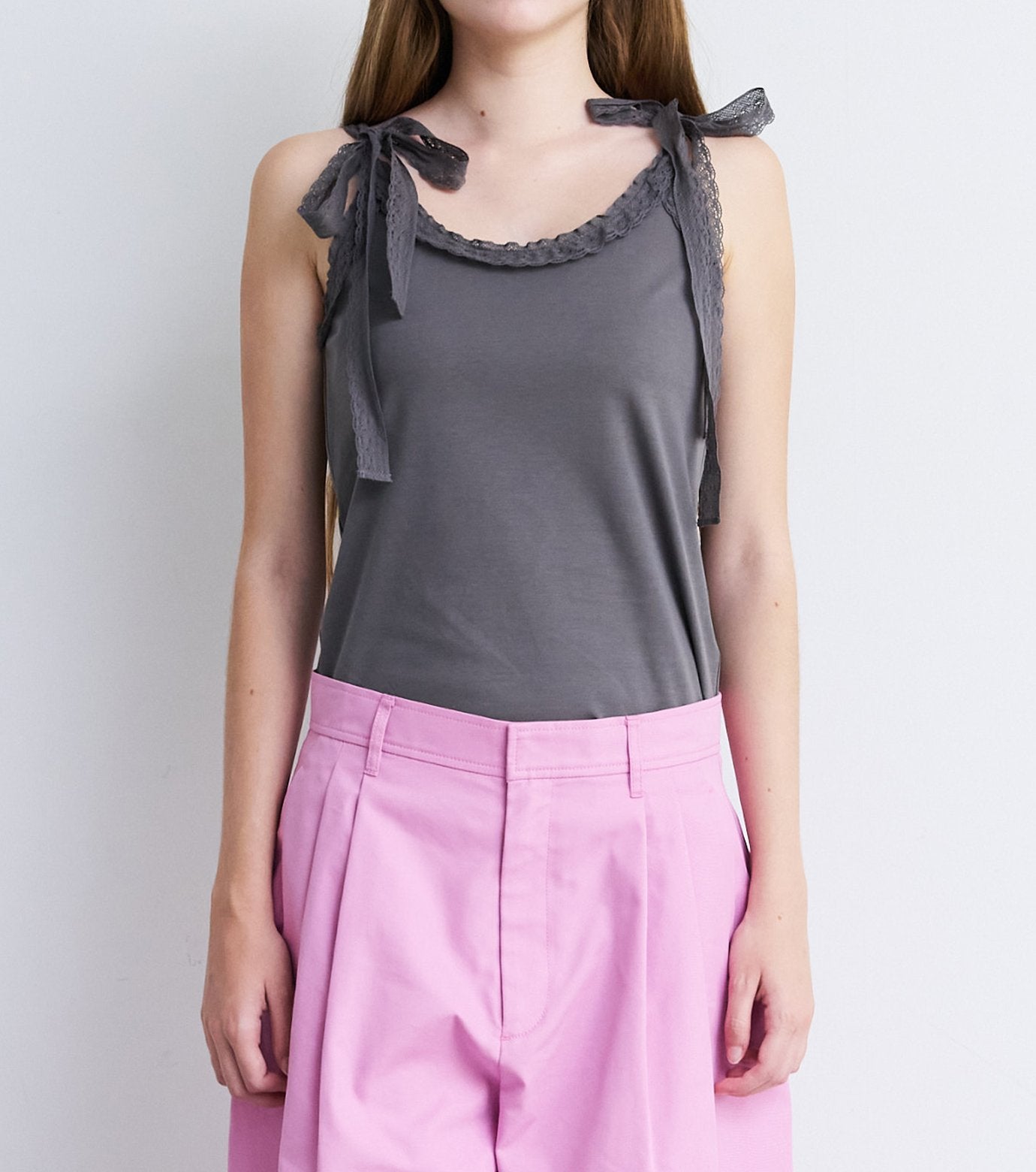 Lace Ribbon Cami Top