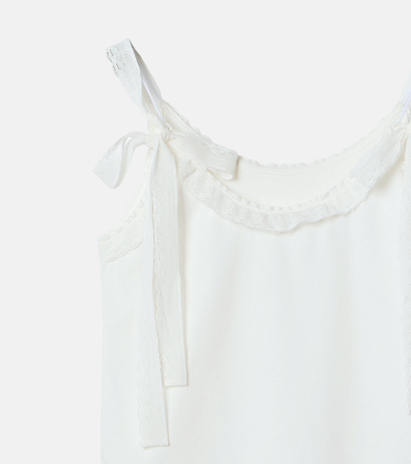 Lace Ribbon Cami Top