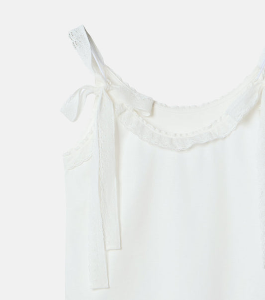 Lace Ribbon Cami Top