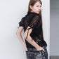 Dot Tulle & Lace Blouse