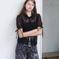 Dot Tulle & Lace Blouse