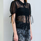 Dot Tulle & Lace Blouse