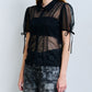 Dot Tulle & Lace Blouse