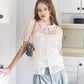 Dot Tulle & Lace Blouse