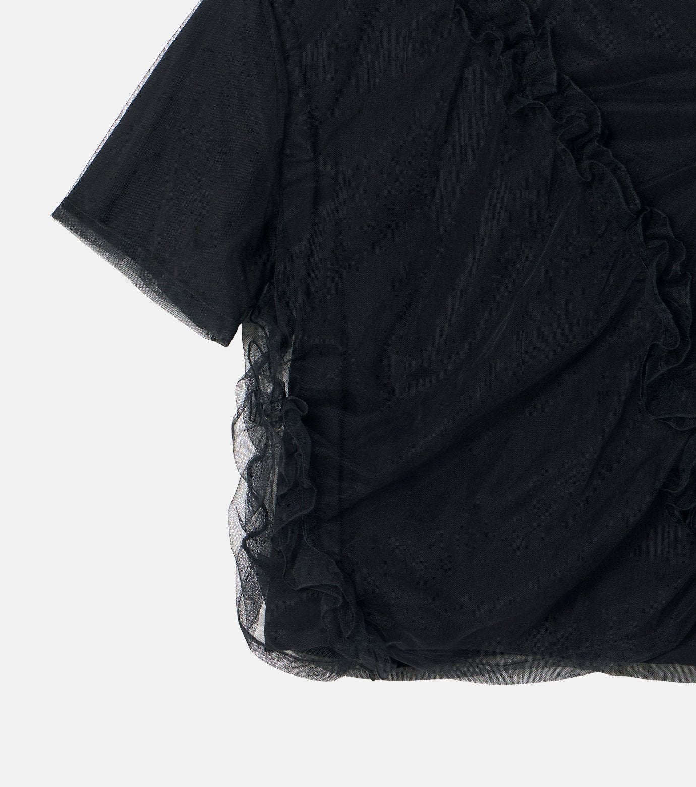 Tulle Ruffle Detail T-Shirt