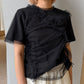 Tulle Ruffle Detail T-Shirt