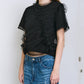 Tulle Ruffle Detail T-Shirt