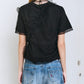 Tulle Ruffle Detail T-Shirt