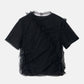Tulle Ruffle Detail T-Shirt